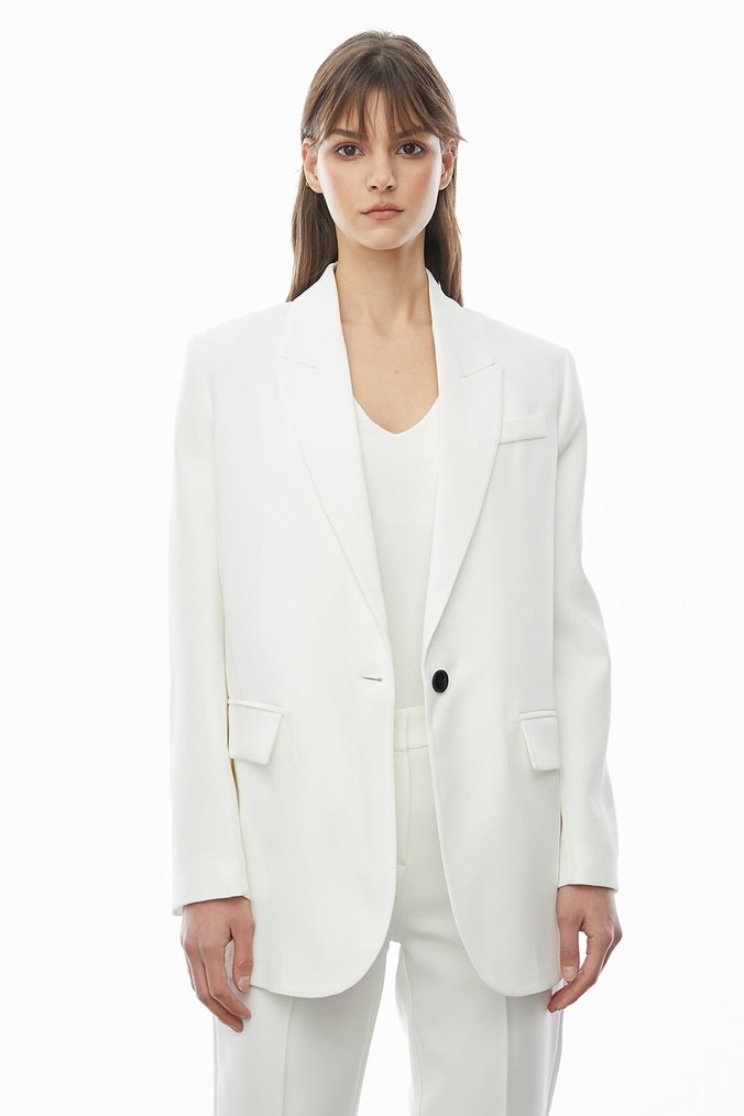 Paul mark Beyaz ceket - Görsel 2