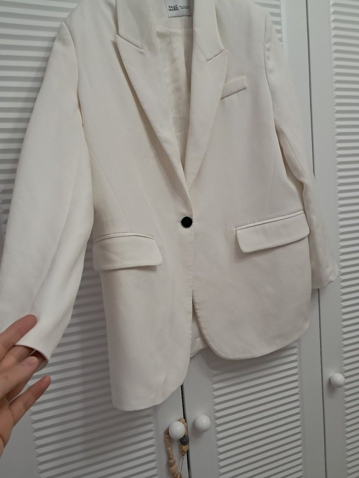 Paul mark Beyaz ceket - Görsel 3