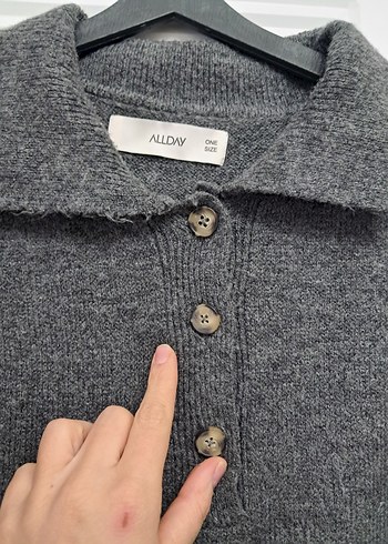 ALLDAY GRİ KAZAK - Görsel 4