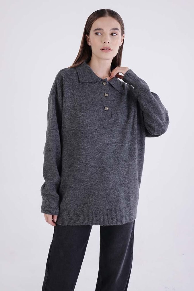 ALLDAY GRİ KAZAK - Görsel 3