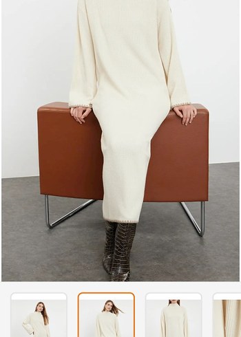 Bej  Uzun Triko - Görsel 7