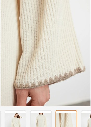 Bej  Uzun Triko - Görsel 6