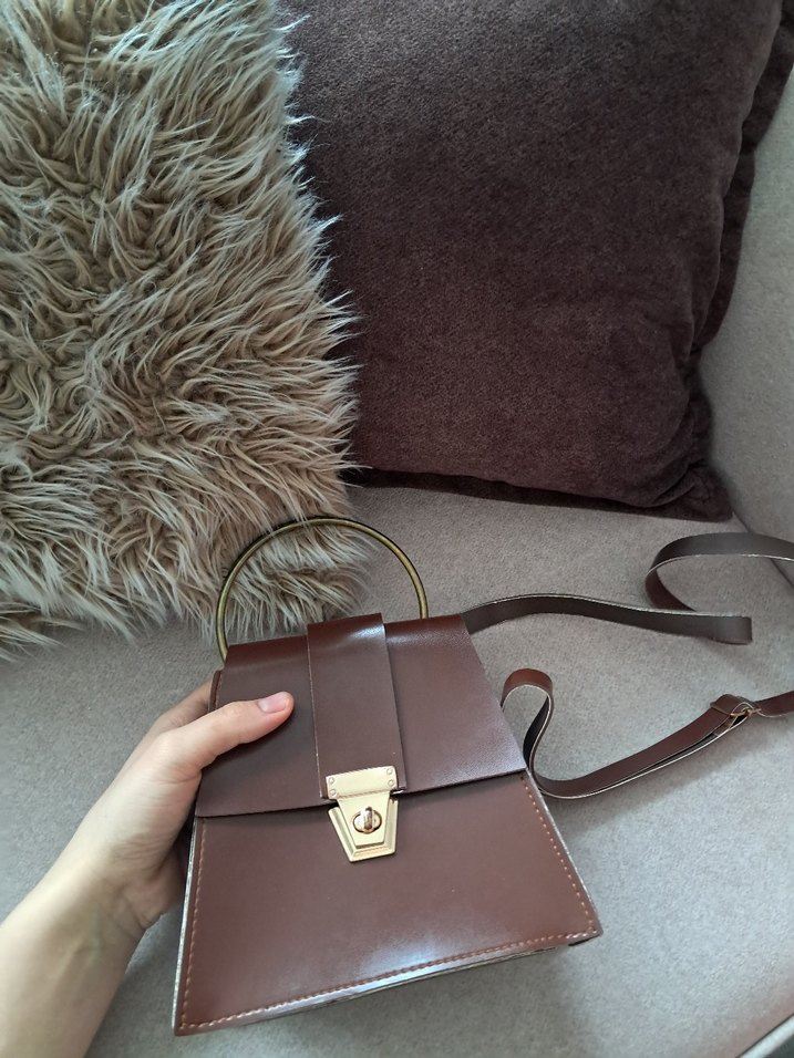 Kahverengi Deri Kadın Çanta - Görsel 2