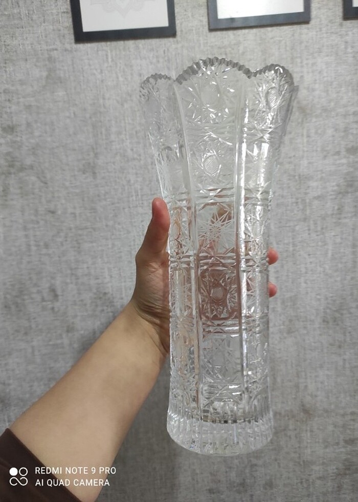 Alman  orjinal Kristal vazo - Görsel 3