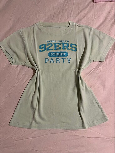 Su Yeşili Vintage Tshirt