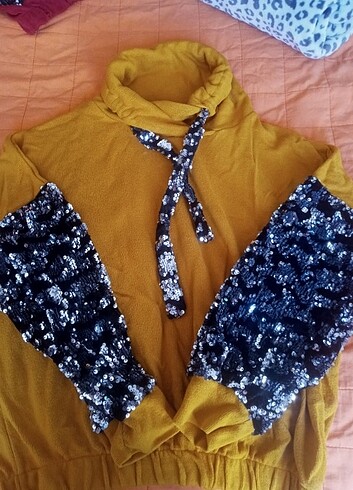 Kadın swaet buluz payetli kazak - Görsel 2