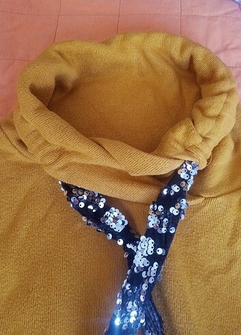 Kadın swaet buluz payetli kazak - Görsel 3