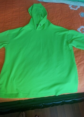 Kadın kapüşonlu spor kazak sweat - Görsel 2