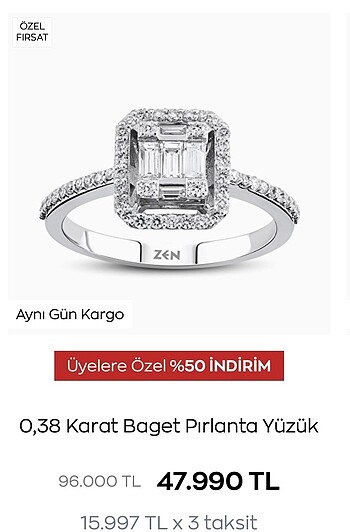 Zen baget pırlanta