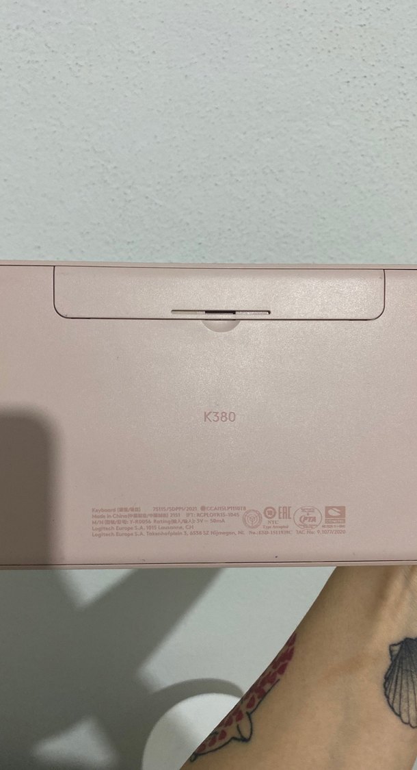 Bej Pastel Logitech Kablosuz Klavye - Görsel 2