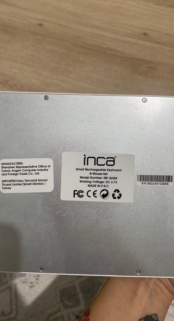 Inca Mavi Kablosuz Klavye - Görsel 2