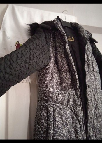 40 beden uzun kadın mont - Görsel 5