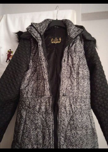 40 beden uzun kadın mont - Görsel 3