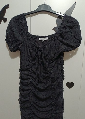 Koton xs beden siyah mini elbise - Görsel 6