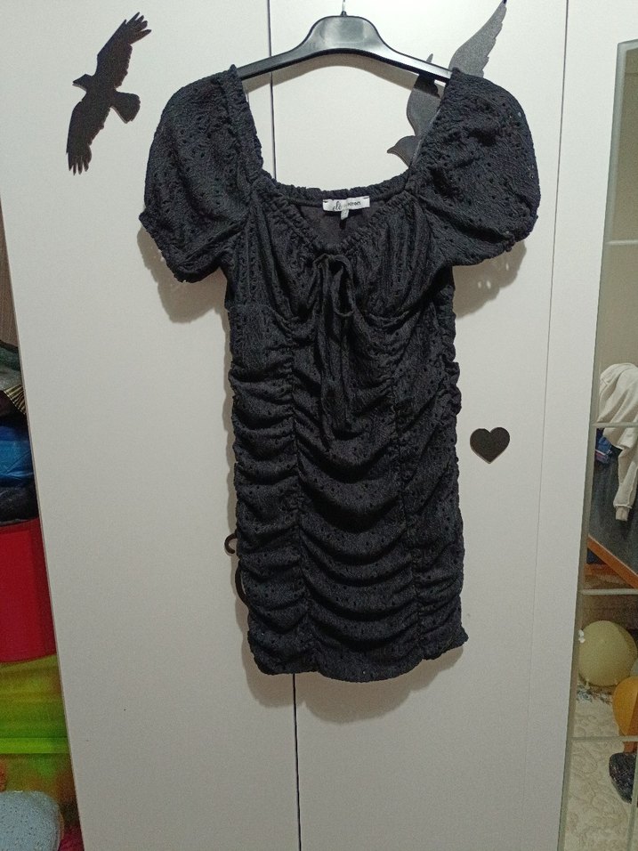 Koton xs beden siyah mini elbise - Görsel 4