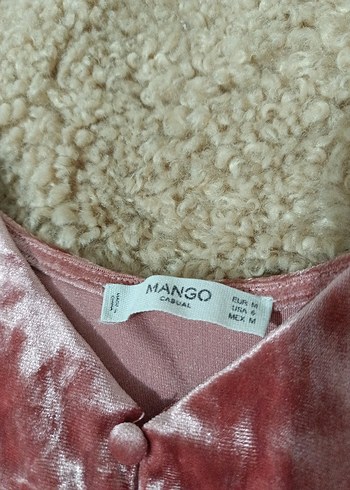 Mango m beden Süet Mini Bluz - Görsel 5