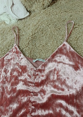 Mango m beden Süet Mini Bluz - Görsel 4