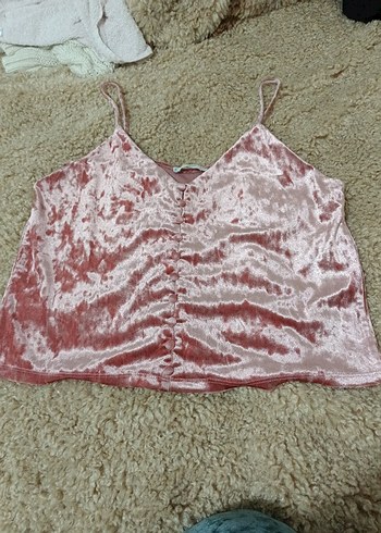 Mango m beden Süet Mini Bluz - Görsel 2