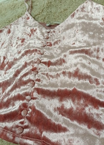 Mango m beden Süet Mini Bluz - Görsel 3