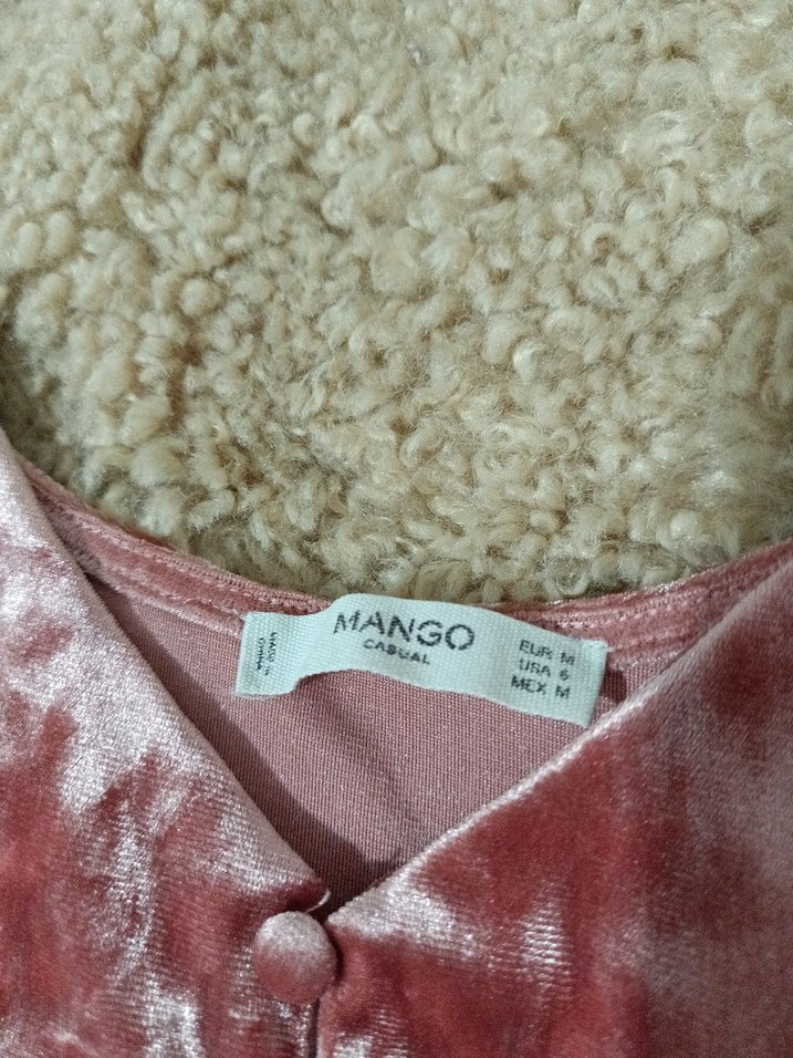 Mango m beden Süet Mini Bluz - Görsel 5