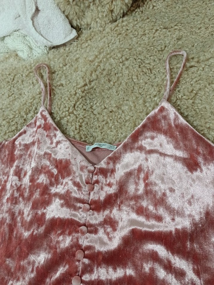 Mango m beden Süet Mini Bluz - Görsel 4