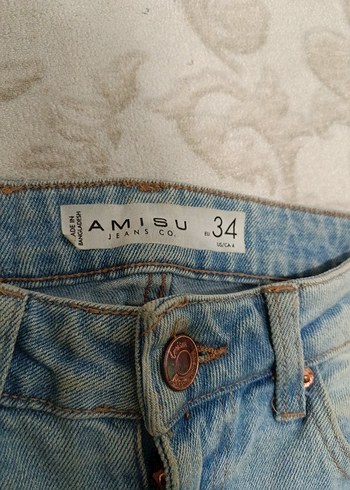 34 beden yüksek bel jean - Görsel 5