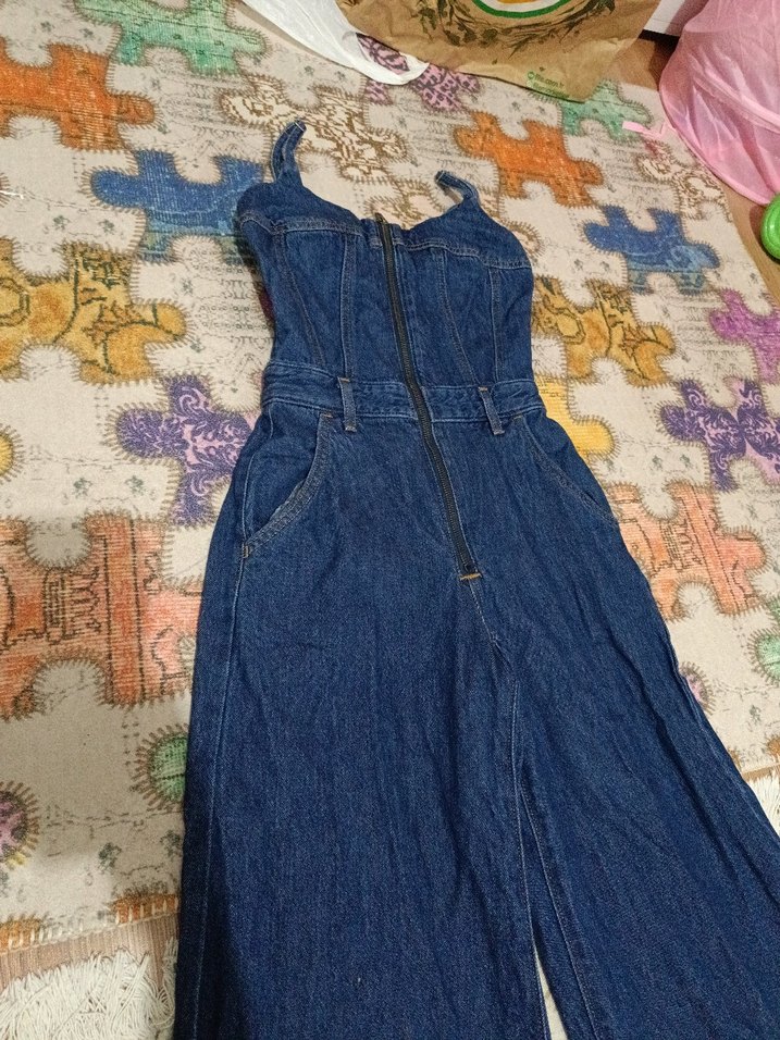 Xs beden,yumuşak kot kadın tulum. - Görsel 2