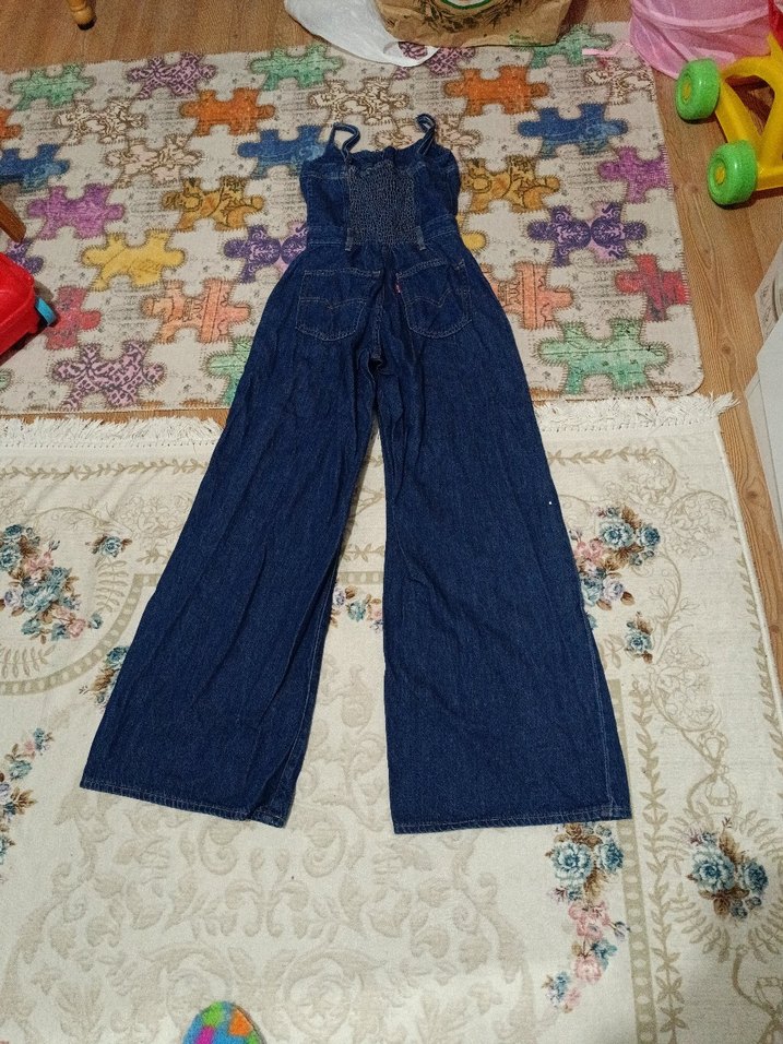 Xs beden,yumuşak kot kadın tulum. - Görsel 3