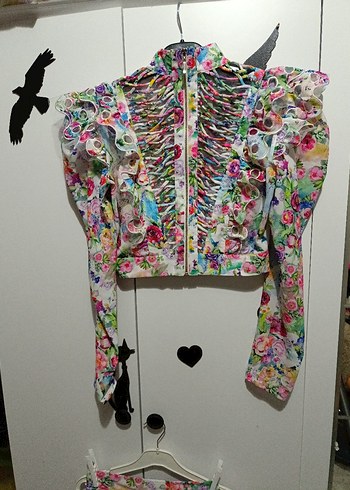 AISA 34 beden mini etekli ikili takım - Görsel 3