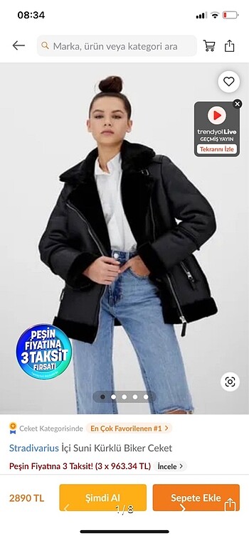 Stradivarius Biker ceket