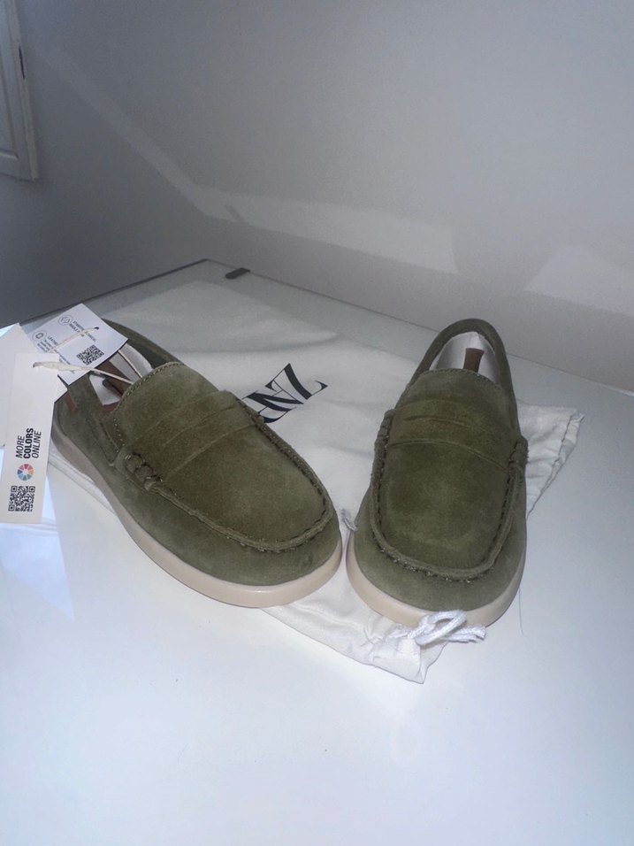 Erkek Süet Haki Günlük Ayakkabı - Görsel 2