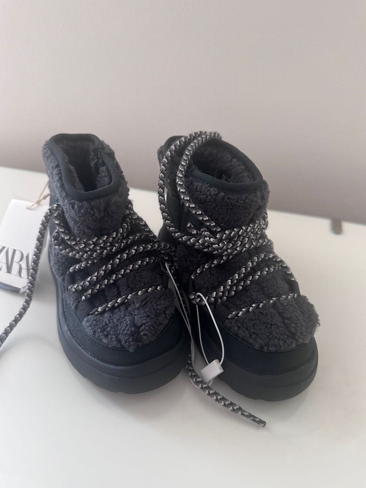 Zara Kürklü Gri Erkek Bot - Görsel 3