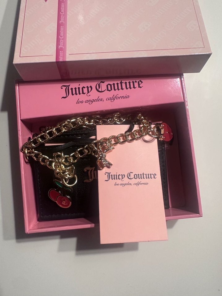 Juicy couture Zincir Detaylı Siyah Deri Kadın Cüzdan - Görsel 2
