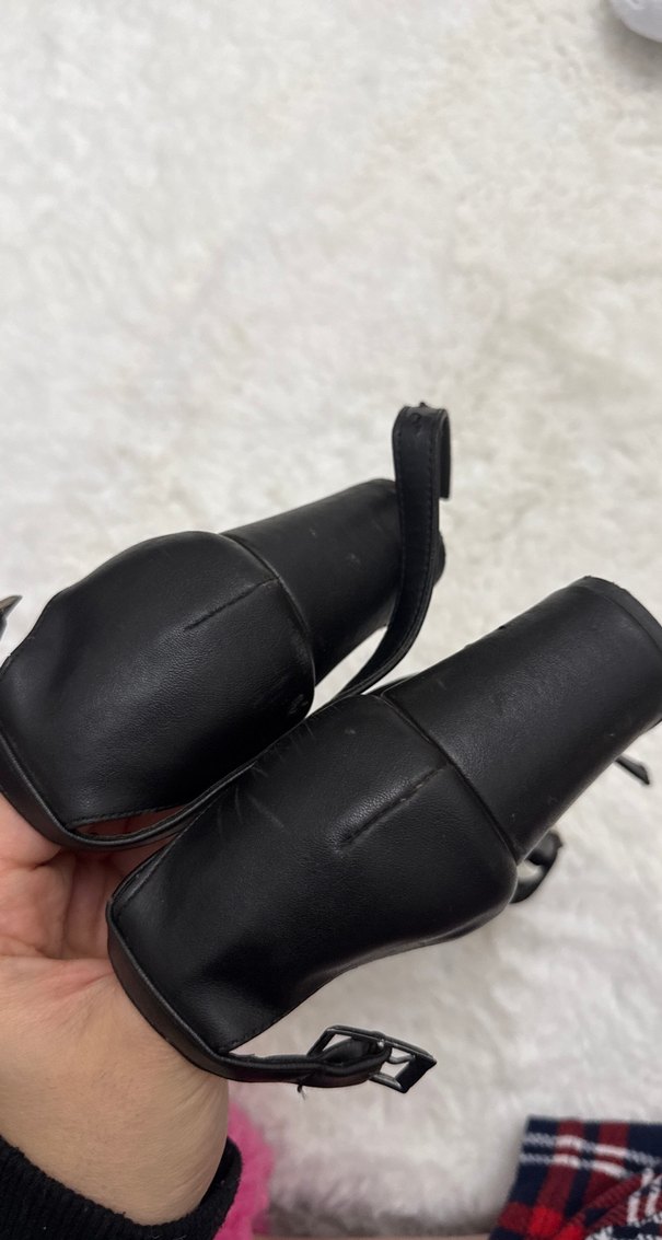 Siyah Topuklu Kadın Ayakkabı - Görsel 2