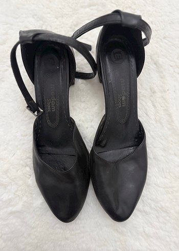 Siyah  Dolgu Topuklu Kadın Ayakkabı - Görsel 5