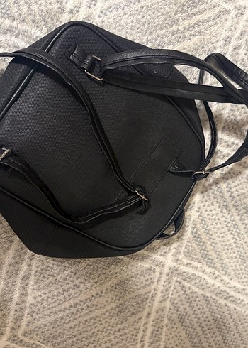 Kadın Siyah Deri Sırt Çantası - Görsel 2