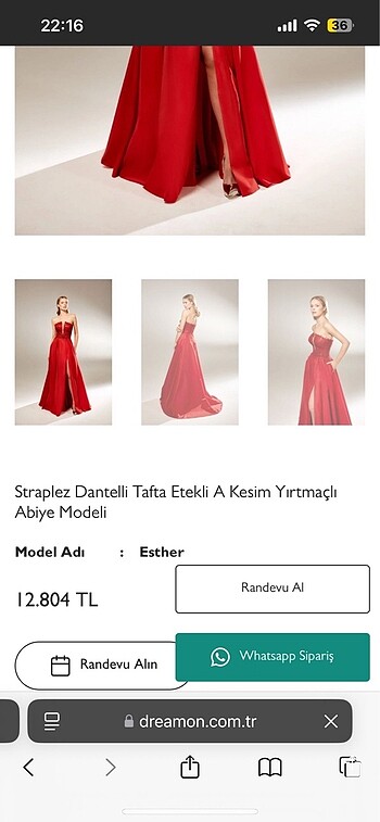 Dreamon Gelinlik Kına elbisesi