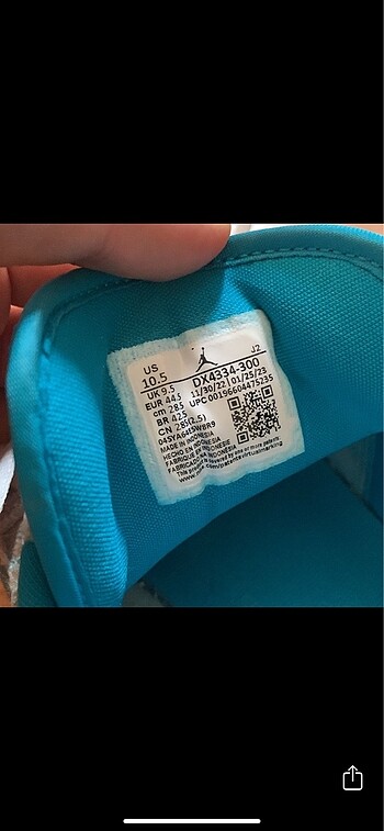 44 Beden mavi Renk Nike Air Jordan Low SE