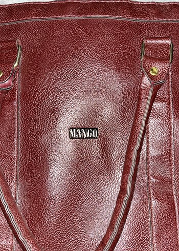 Bordo Deri Fermuarlı Kadın El Çantası - Görsel 5