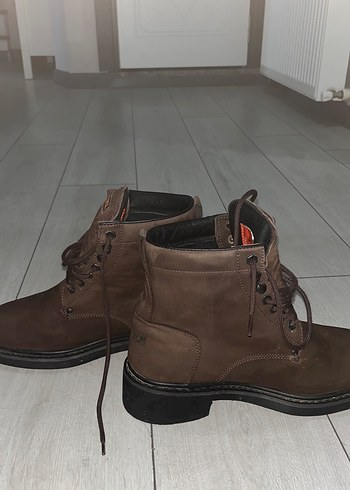 Erkek Kahverengi Deri Biker Botlar - Görsel 3