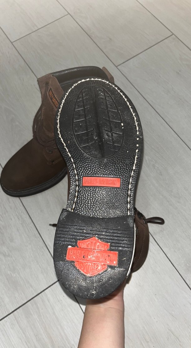 Erkek Kahverengi Deri Biker Botlar - Görsel 5