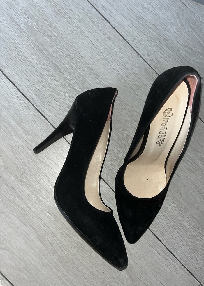 Kadife stiletto - Görsel 2