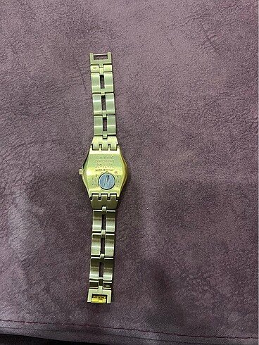  Beden altın Renk Swatch kadın kol saati