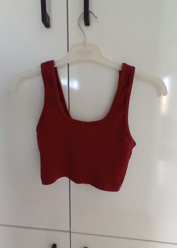 Diğer Bordo Mini Spor Crop Top