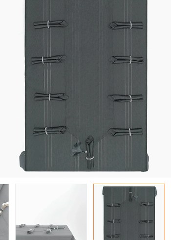 Gri Çizgili Modern Masa Örtüsü - Görsel 3