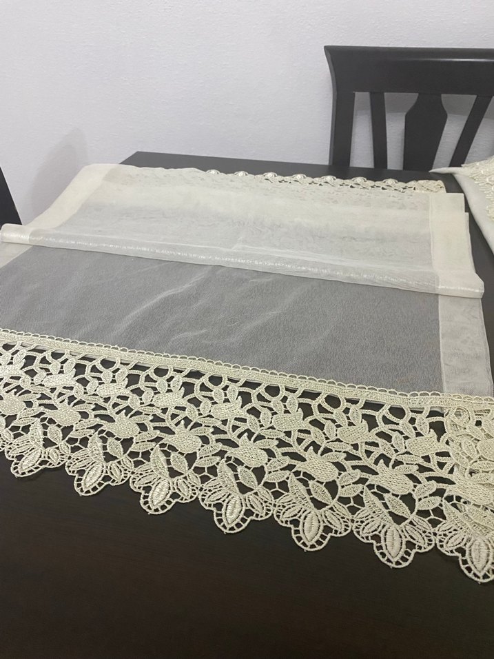İşlemeli tül runner - Görsel 4