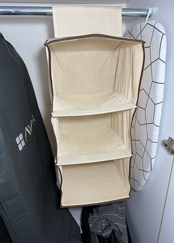 Bej Renkli Askıya Asılan Gardırop Düzenleyici - Görsel 2