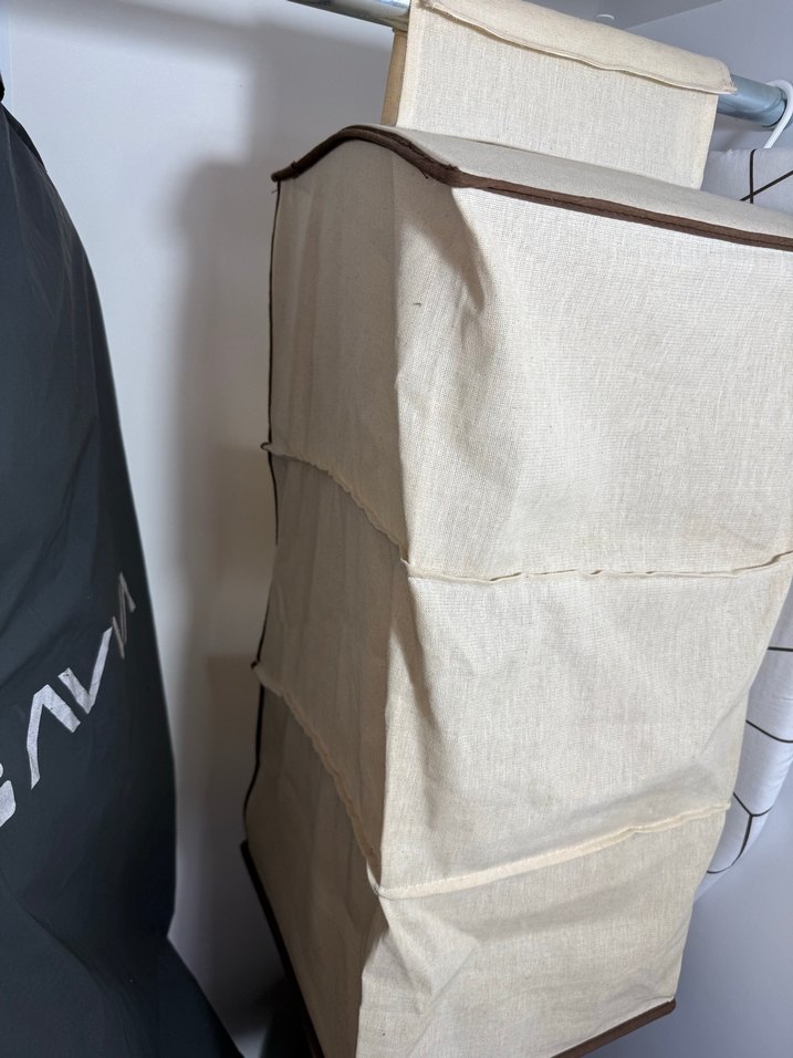 Bej Renkli Askıya Asılan Gardırop Düzenleyici - Görsel 5