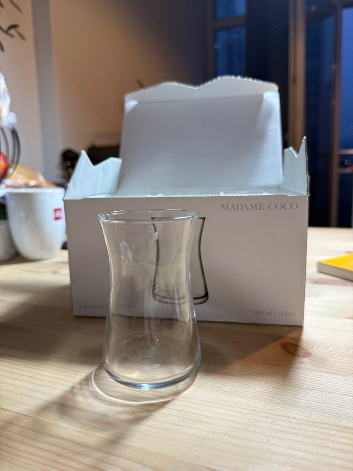 Madame Coc Kırmızı Çay Bardağı Seti 6'lı - Görsel 3