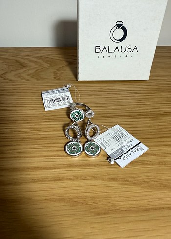 Balausa Gümüş Küpe ve Yüzük Kazakistan - Görsel 2